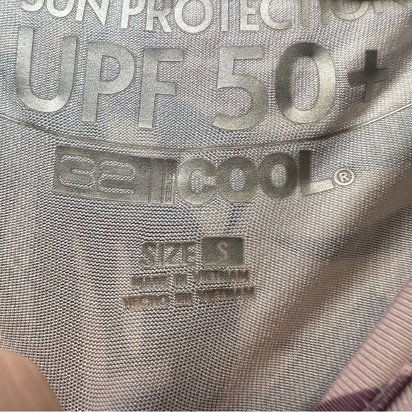32 Degrees Cool Purple Print Sun Protection UPF 50+ Long Sleeve Top size S - Picture 3 of 10